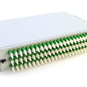 E2000 2U patch panel – with adapters